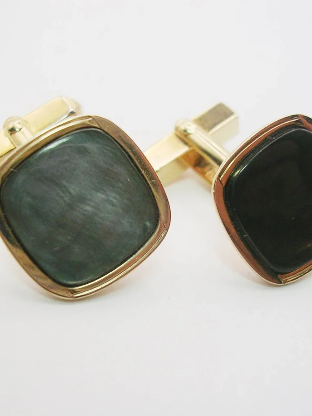 Vintage Cuff Links Mother of Pearl classic Swank Men's Formal Accessory